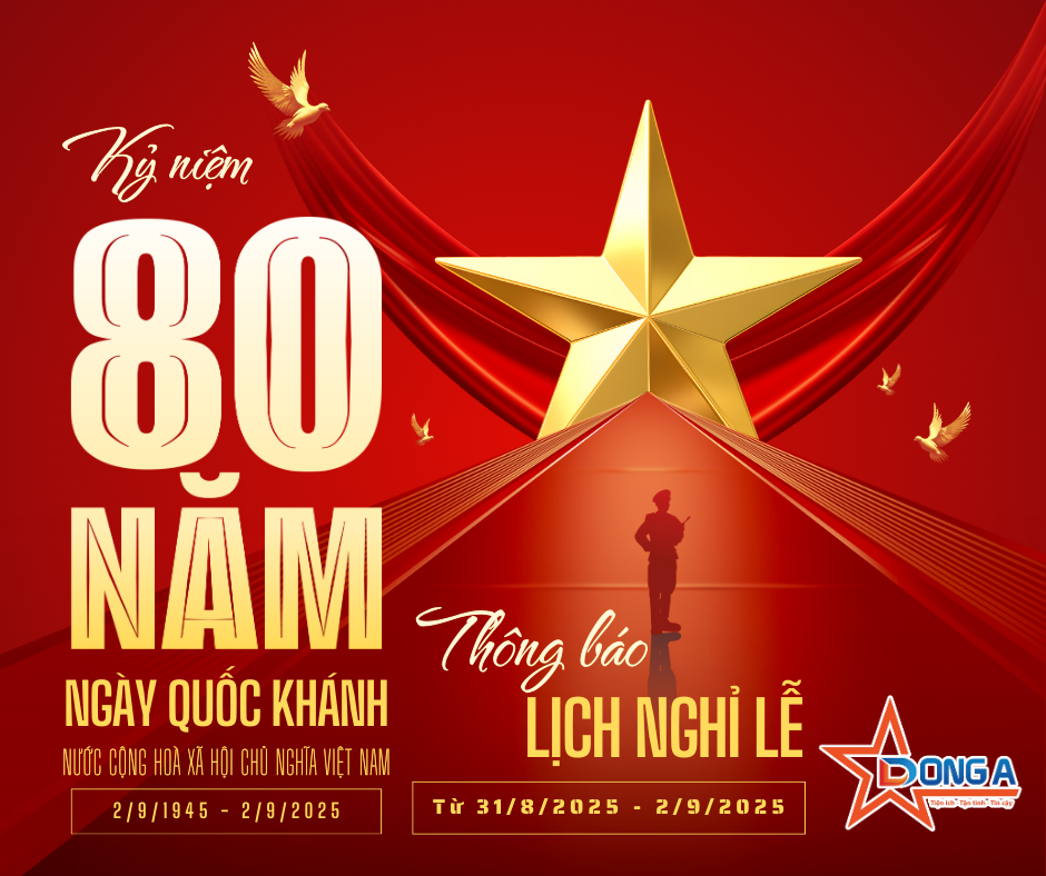 Bài đăng Facebook Kỷ Niệm 80 Năm Quốc Khánh Việt Nam Hiện đại Tối Giản Đỏ Vàng